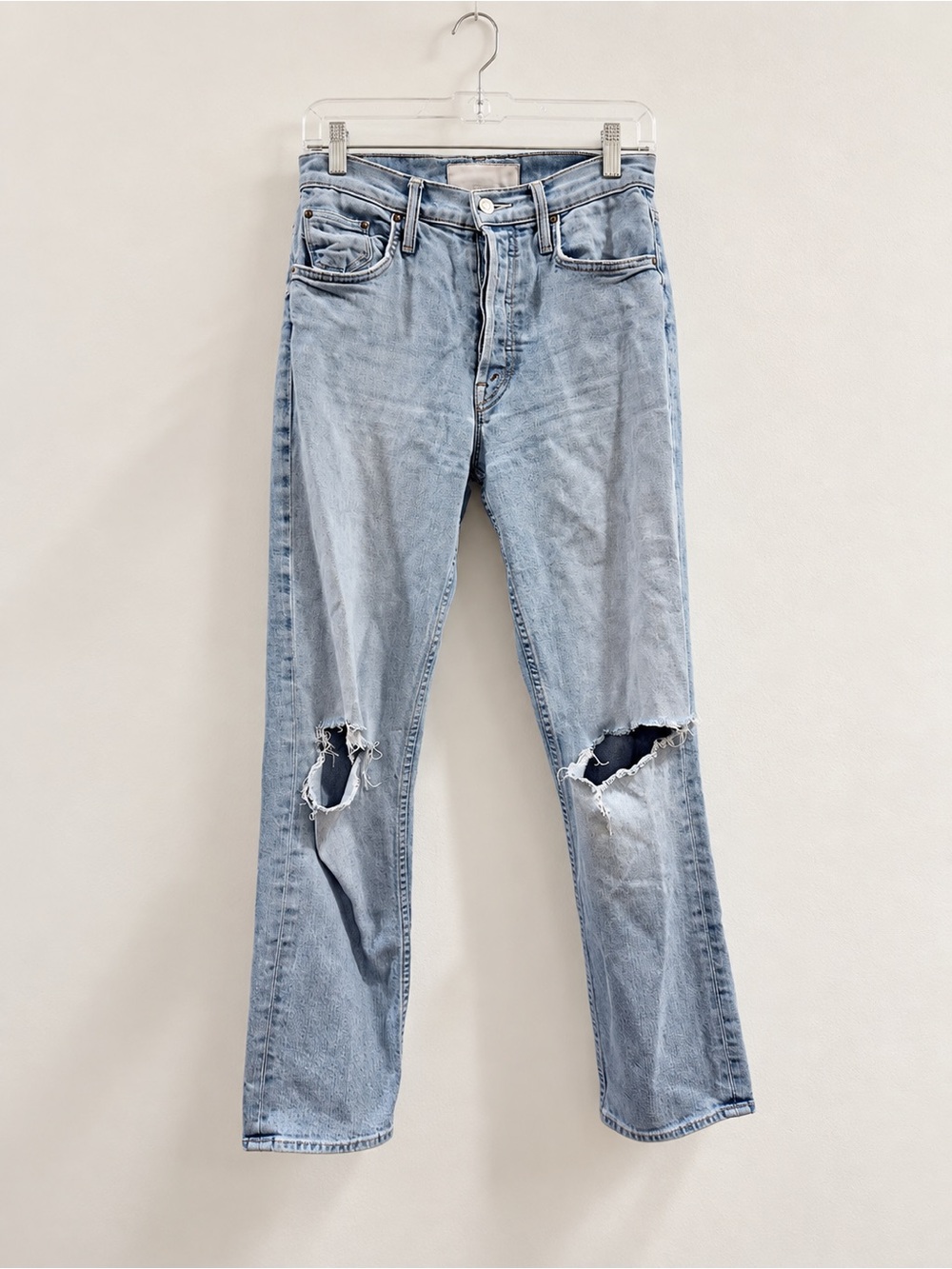 MOTHER The Tomcat Ankle Jeans 26 The Problem With Miracles Distressed